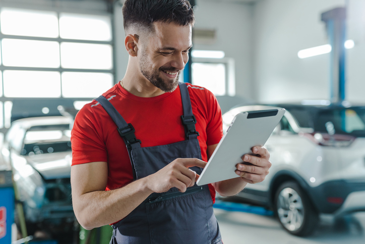 a man holding a phone